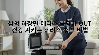 삼척 하장면 테라스 곰팡이 OUT! ✨ 건강 지키는 테라스 청소 비법