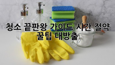 ✨청소 끝판왕 가이드✨ 시간 절약 꿀팁 대방출! 🧽