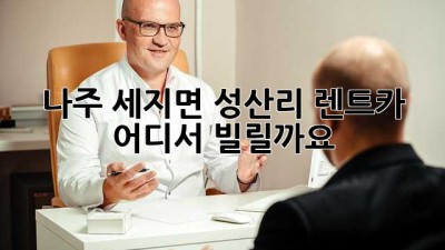 나주 세지면 성산리 렌트카, 어디서 빌릴까요?🚗